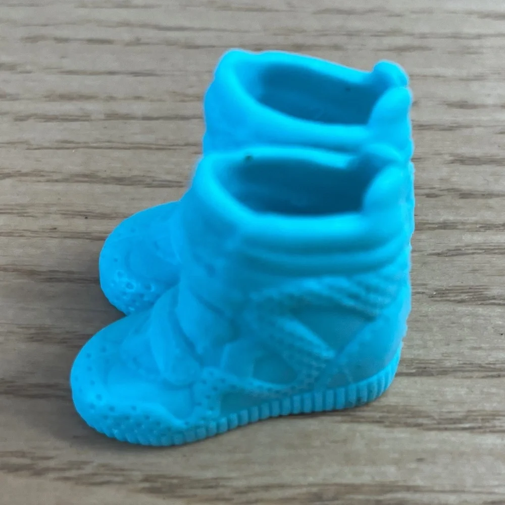 Barbie High Top Boots Sneakers Teal Aqua Blue Hiking Boots Shoes Only